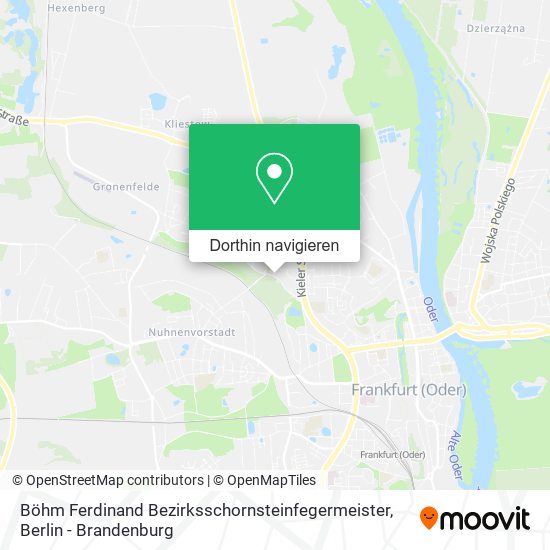 Böhm Ferdinand Bezirksschornsteinfegermeister Karte