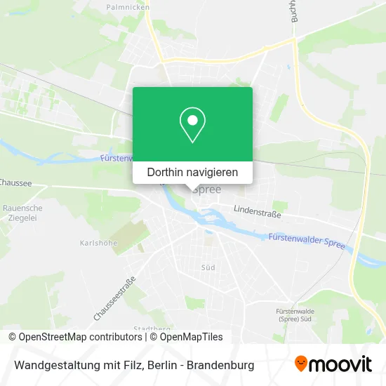 Wandgestaltung mit Filz Karte