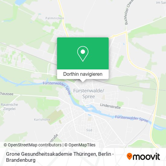 Grone Gesundheitsakademie Thüringen Karte