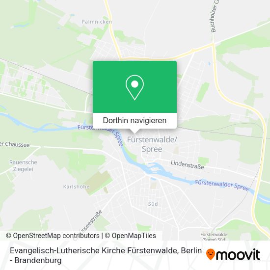 Evangelisch-Lutherische Kirche Fürstenwalde Karte