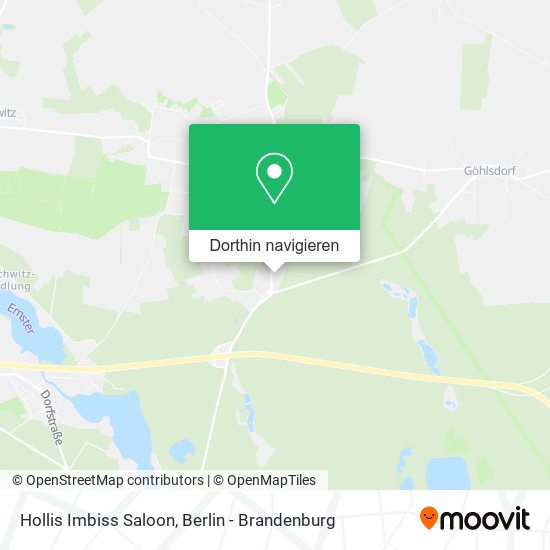 Hollis Imbiss Saloon Karte