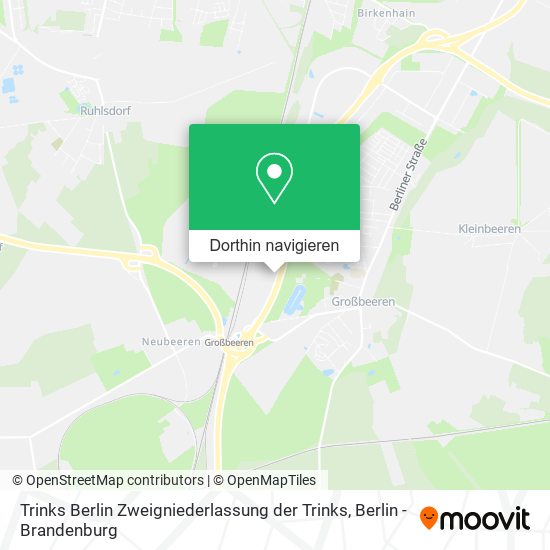 Trinks Berlin Zweigniederlassung der Trinks Karte