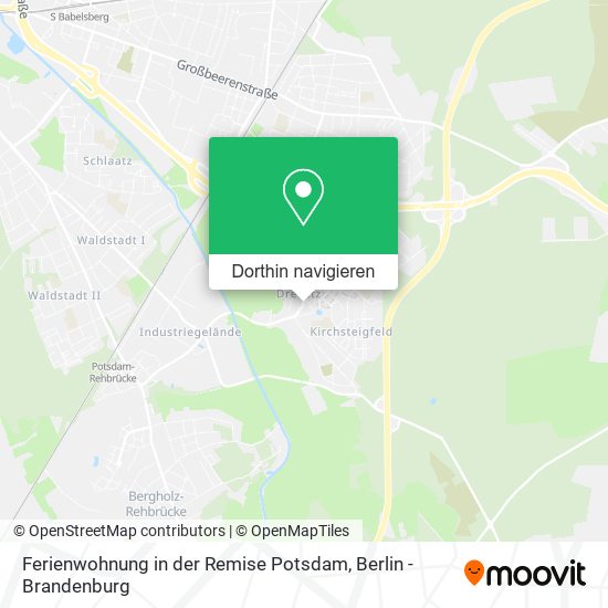 Ferienwohnung in der Remise Potsdam Karte