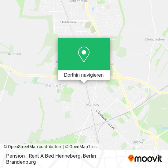 Pension - Rent A Bed Henneberg Karte