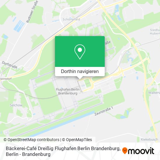 Bäckerei-Café Dreißig Flughafen Berlin Brandenburg Karte