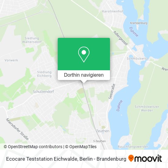 Ecocare Teststation Eichwalde Karte