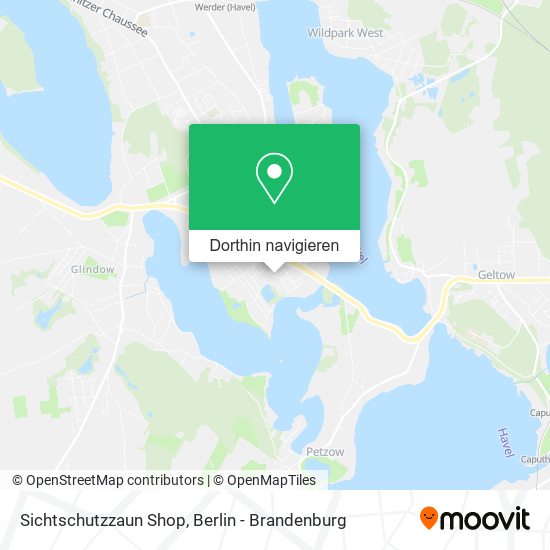 Sichtschutzzaun Shop Karte