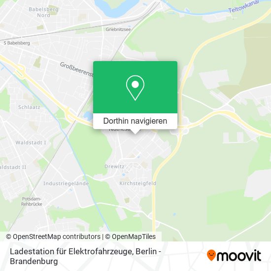 Ladestation für Elektrofahrzeuge Karte
