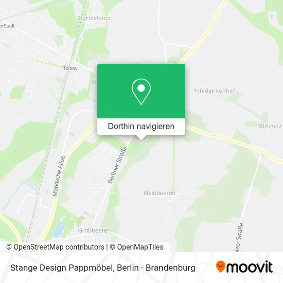 Stange Design Pappmöbel Karte