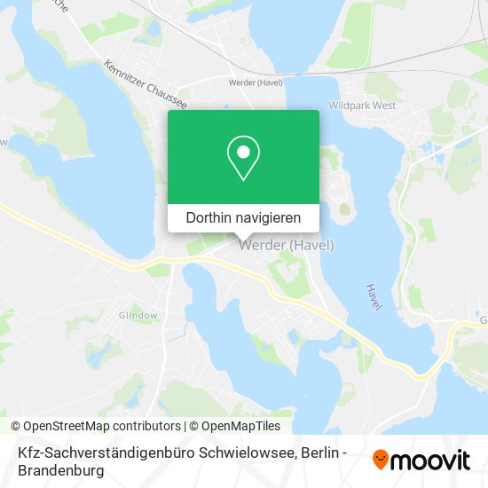 Kfz-Sachverständigenbüro Schwielowsee Karte