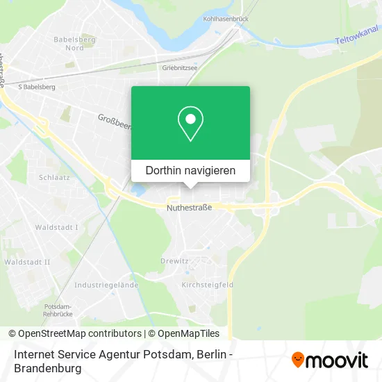 Internet Service Agentur Potsdam Karte