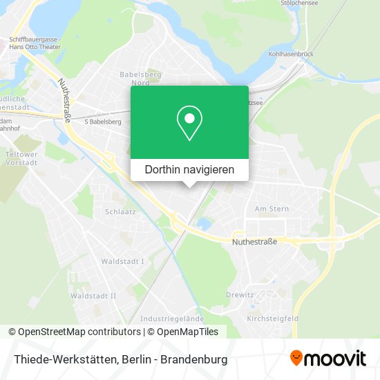 Thiede-Werkstätten Karte