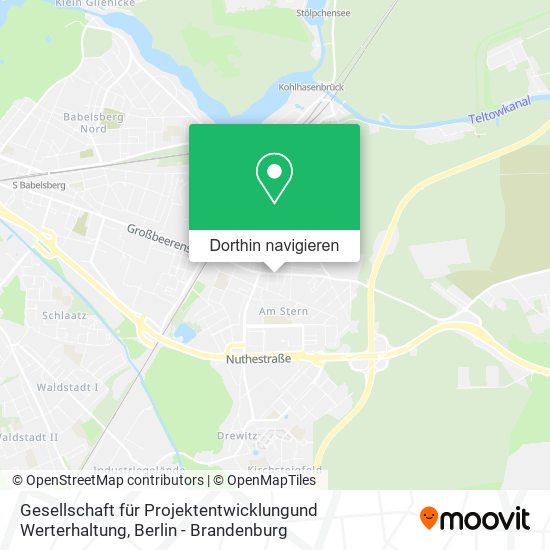 Gesellschaft für Projektentwicklungund Werterhaltung Karte