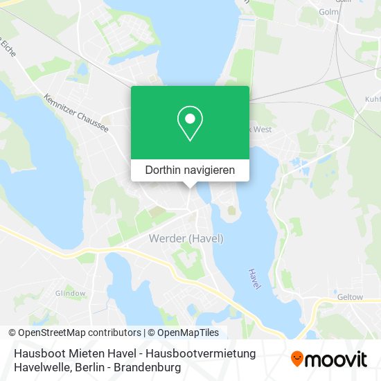 Hausboot Mieten Havel - Hausbootvermietung Havelwelle Karte