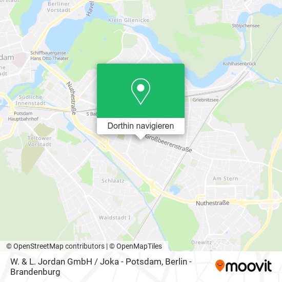 W. & L. Jordan GmbH / Joka - Potsdam Karte