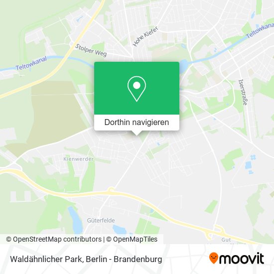 Waldähnlicher Park Karte