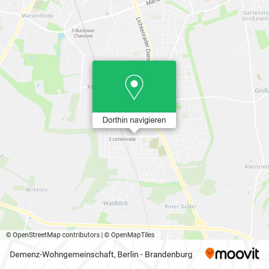 Demenz-Wohngemeinschaft Karte