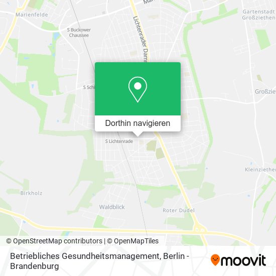 Betriebliches Gesundheitsmanagement Karte