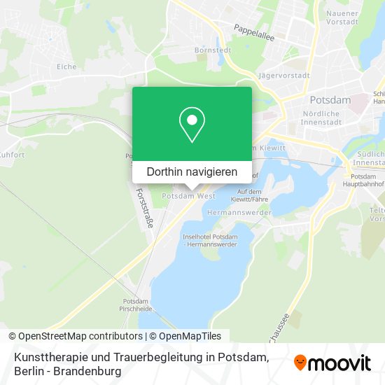 Kunsttherapie und Trauerbegleitung in Potsdam Karte