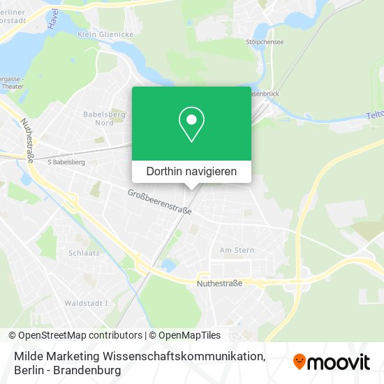 Milde Marketing Wissenschaftskommunikation Karte