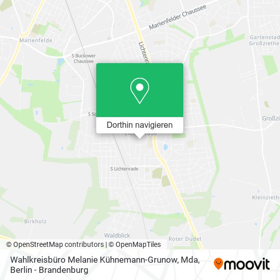 Wahlkreisbüro Melanie Kühnemann-Grunow, Mda Karte