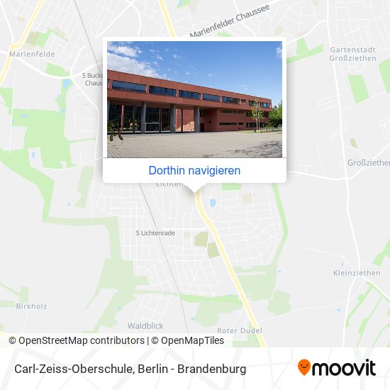 Carl-Zeiss-Oberschule Karte