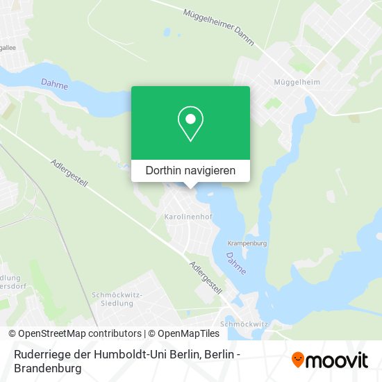 Ruderriege der Humboldt-Uni Berlin Karte