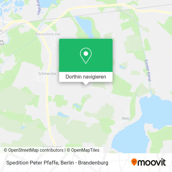 Spedition Peter Pfaffe Karte