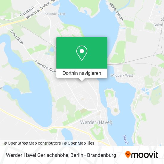 Werder Havel Gerlachshöhe Karte