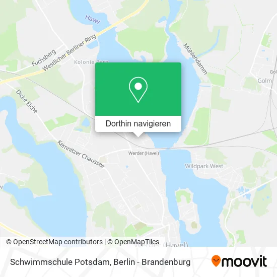 Schwimmschule Potsdam Karte