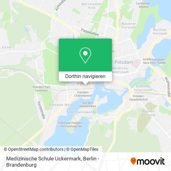 Medizinische Schule Uckermark Karte