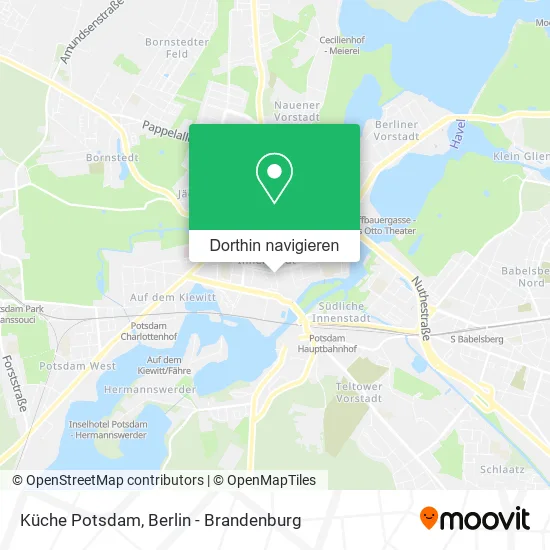 Küche Potsdam Karte