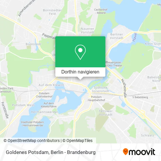 Goldenes Potsdam Karte