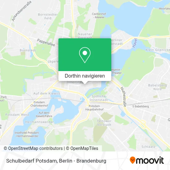 Schulbedarf Potsdam Karte