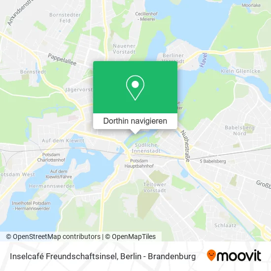 Inselcafé Freundschaftsinsel Karte