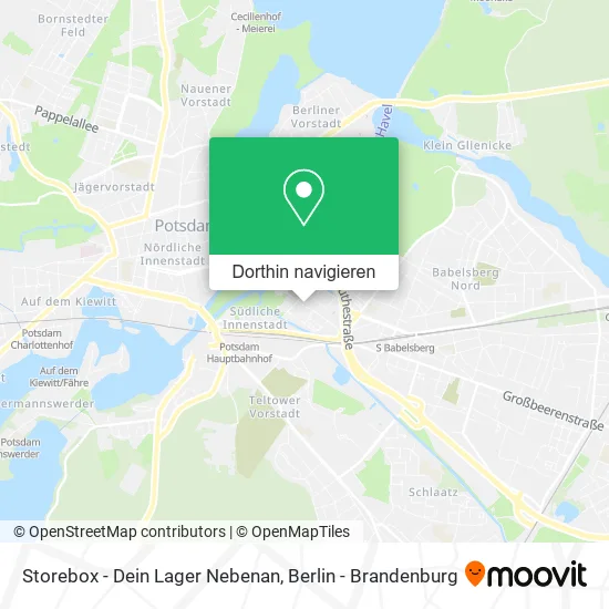 Storebox - Dein Lager Nebenan Karte