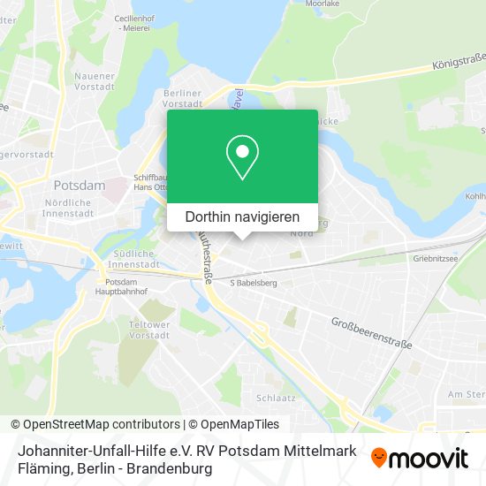 Johanniter-Unfall-Hilfe e.V. RV Potsdam Mittelmark Fläming Karte
