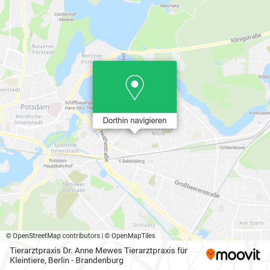 Tierarztpraxis Dr. Anne Mewes Tierarztpraxis für Kleintiere Karte