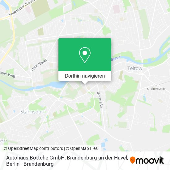 Autohaus Böttche GmbH, Brandenburg an der Havel Karte