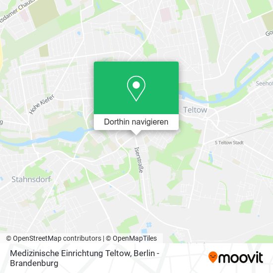 Medizinische Einrichtung Teltow Karte
