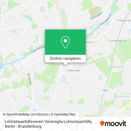 Lohnsteuerhilfeverein Vereinigte Lohnsteuerhilfe Karte