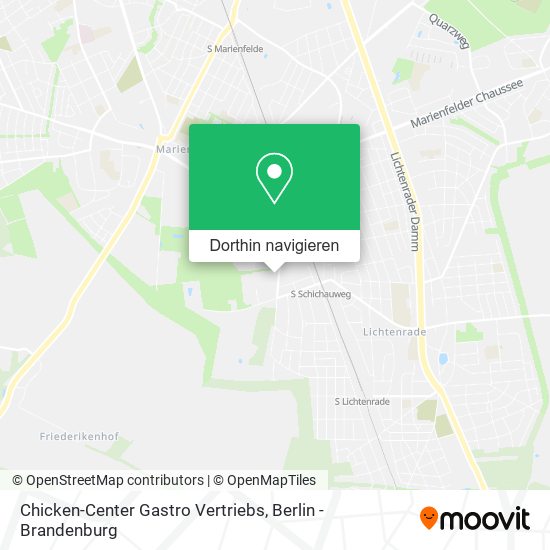 Chicken-Center Gastro Vertriebs Karte