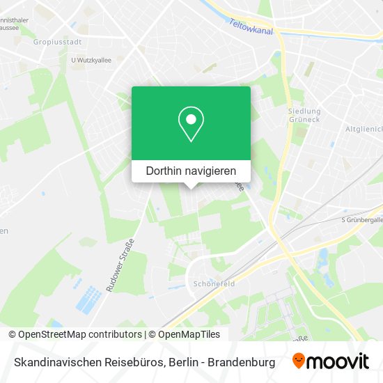 Skandinavischen Reisebüros Karte