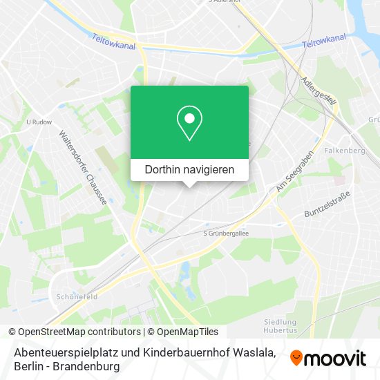 Abenteuerspielplatz und Kinderbauernhof Waslala Karte