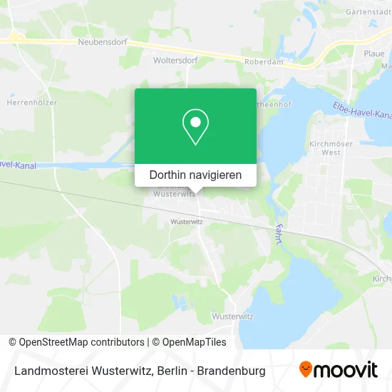 Landmosterei Wusterwitz Karte