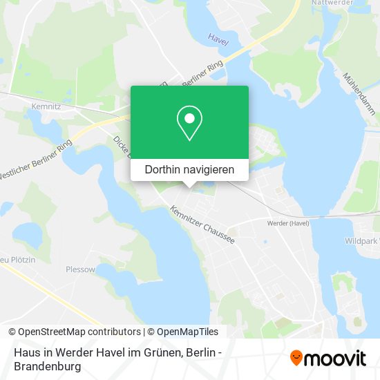 Haus in Werder Havel im Grünen Karte