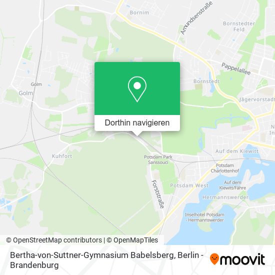 Bertha-von-Suttner-Gymnasium Babelsberg Karte
