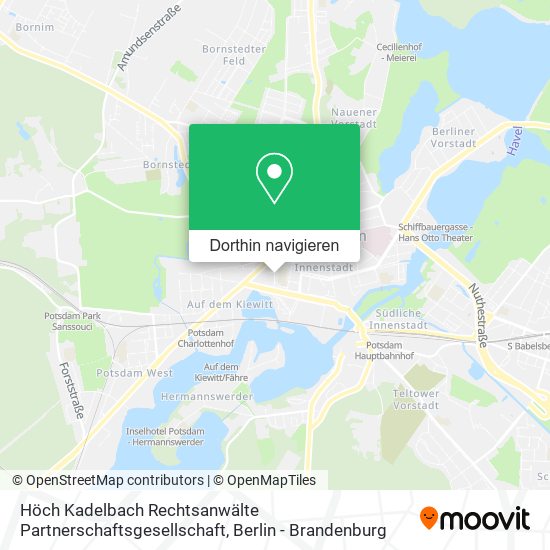 Höch Kadelbach Rechtsanwälte Partnerschaftsgesellschaft Karte