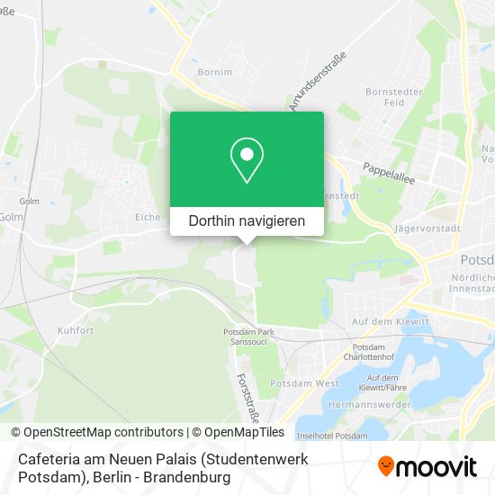 Cafeteria am Neuen Palais (Studentenwerk Potsdam) Karte