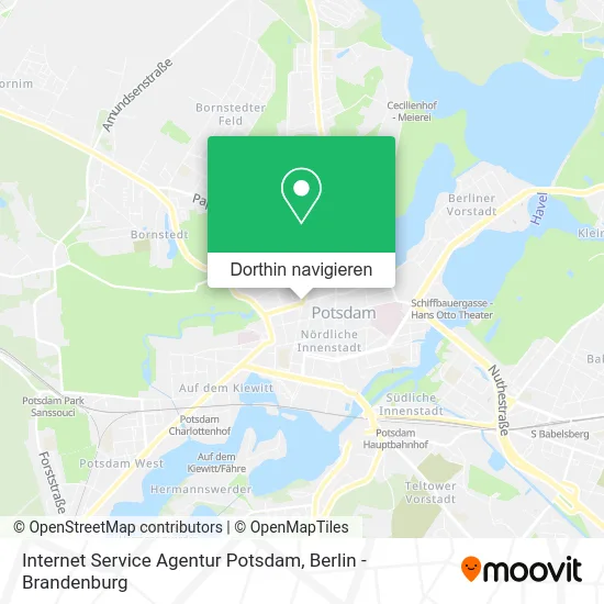 Internet Service Agentur Potsdam Karte